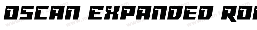 Oscan Expanded Rounded字体转换